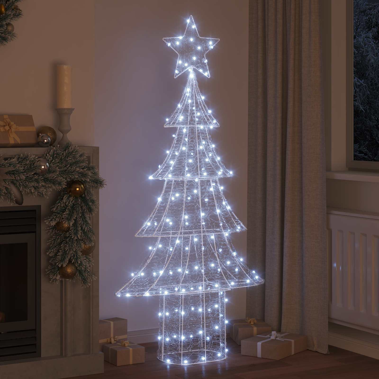 Kerstboom met 240 LED Koudwit 180 cm Acryl is nu te koop bij PeponiXL, paradijselijk wonen!