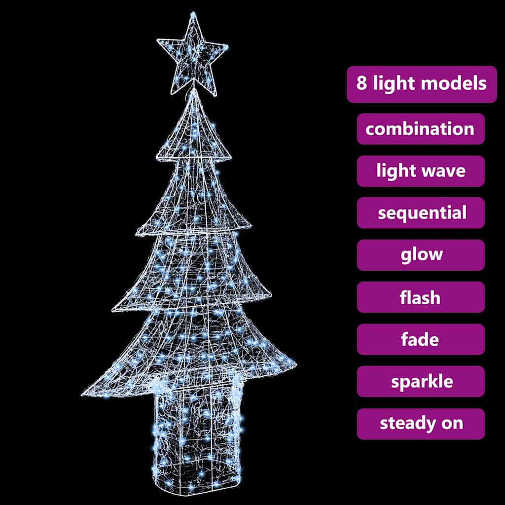 Kerstboom met 240 LED Koudwit 180 cm Acryl is nu te koop bij PeponiXL, paradijselijk wonen!