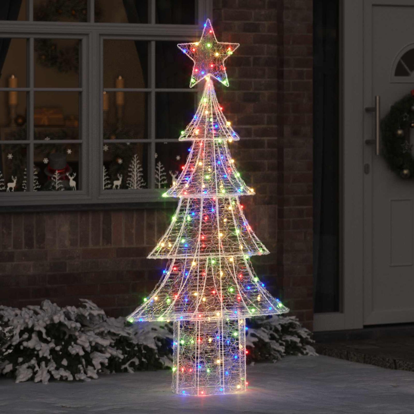 Kerstboom met 240 LED Multikleur 180 cm Acryl is nu te koop bij PeponiXL, paradijselijk wonen!