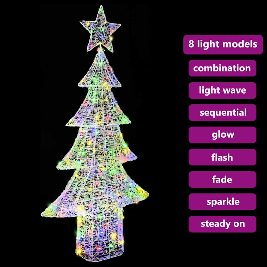 Kerstboom met 240 LED Multikleur 180 cm Acryl is nu te koop bij PeponiXL, paradijselijk wonen!