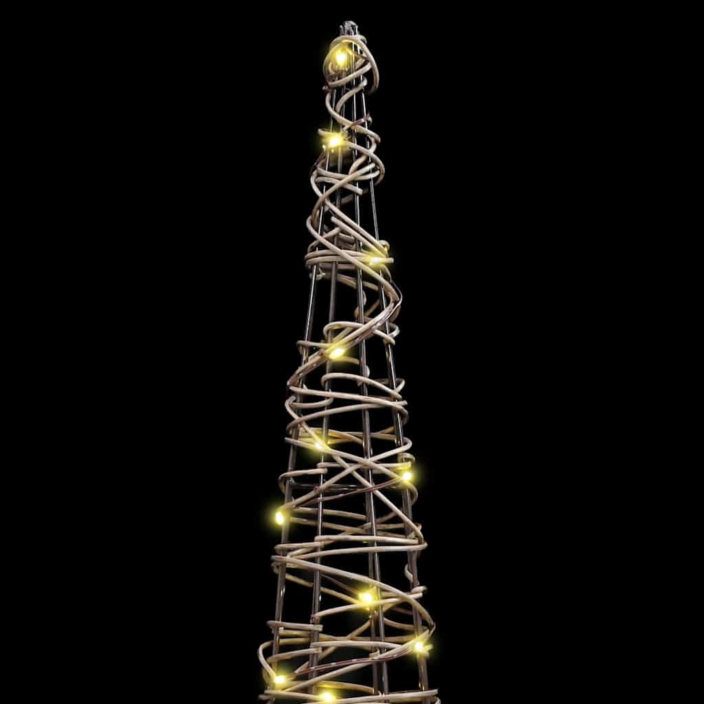 Kerstboom met 90 LED 3 pcs Warmwit 20 x 20 x 80 cm Rattan is nu te koop bij PeponiXL, paradijselijk wonen!