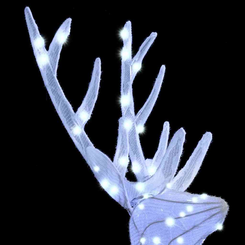 Rendierfamilie met 300 LED 3 pcs Koudwit 68 x 26 x 127 cm Stof is nu te koop bij PeponiXL, paradijselijk wonen!
