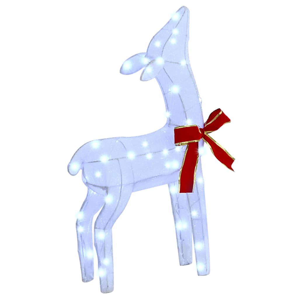 Rendierfamilie met 300 LED 3 pcs Koudwit 68 x 26 x 127 cm Stof is nu te koop bij PeponiXL, paradijselijk wonen!