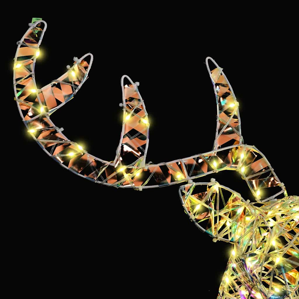 Rendier trek slede met 140 LED Warmwit 68 x 36.5 x 62.5 cm PET is nu te koop bij PeponiXL, paradijselijk wonen!