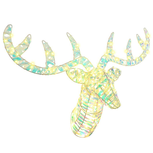 Rendier trek slede met 140 LED Warmwit 68 x 36.5 x 62.5 cm PET is nu te koop bij PeponiXL, paradijselijk wonen!