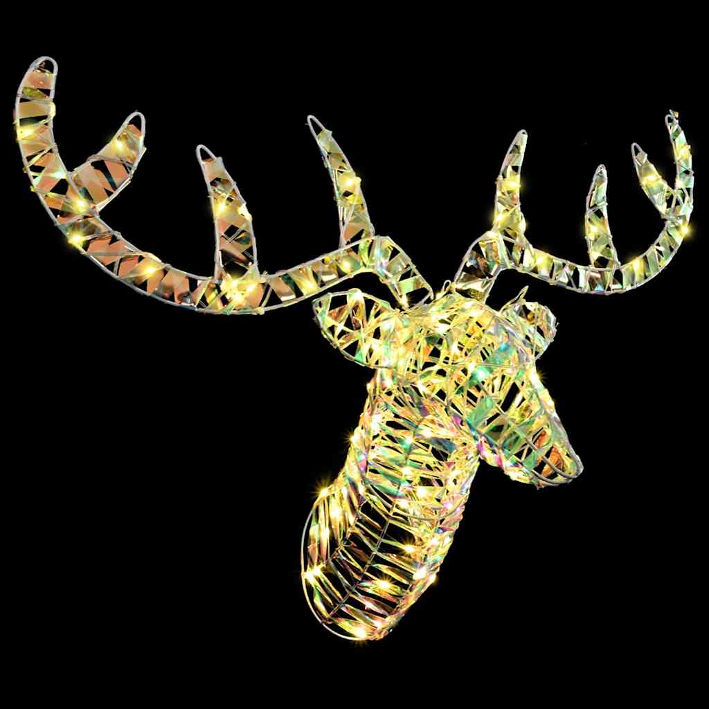 Rendier trek slede met 140 LED Warmwit 68 x 36.5 x 62.5 cm PET is nu te koop bij PeponiXL, paradijselijk wonen!