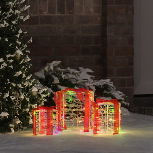 Decoratie voor Geschenkdoos 3 pcs kleurrijk 20 x 20 x 21 cm is nu te koop bij PeponiXL, paradijselijk wonen!