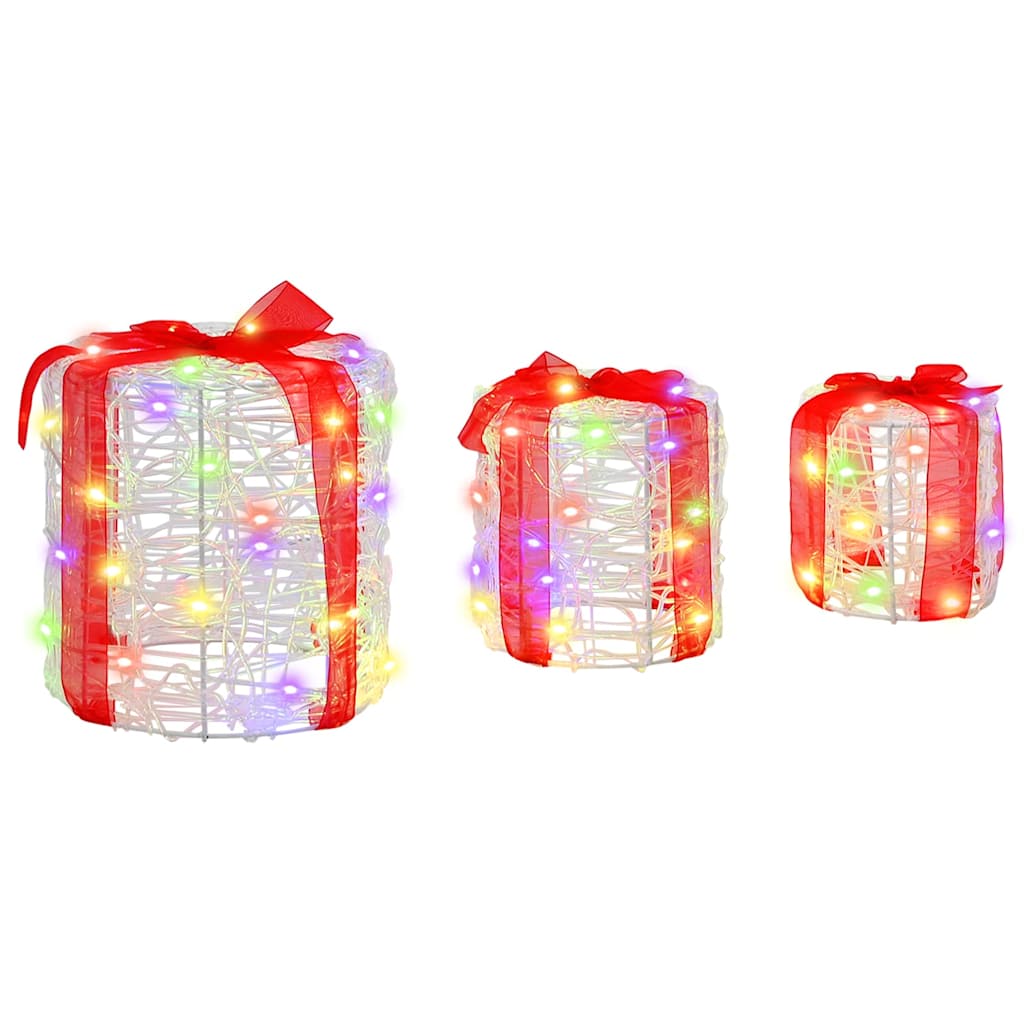 Decoratie voor Geschenkdoos 3 pcs kleurrijk 20 x 20 x 21 cm is nu te koop bij PeponiXL, paradijselijk wonen!