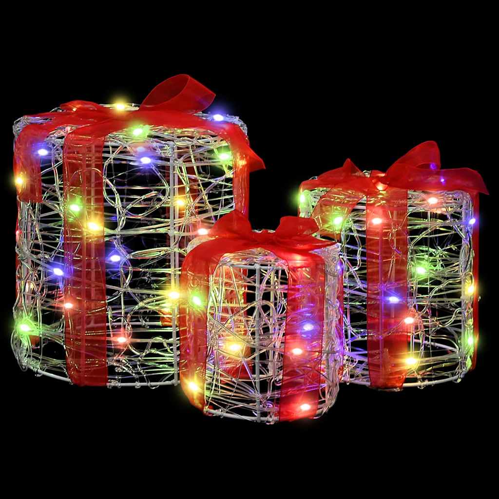 Decoratie voor Geschenkdoos 3 pcs kleurrijk 20 x 20 x 21 cm is nu te koop bij PeponiXL, paradijselijk wonen!