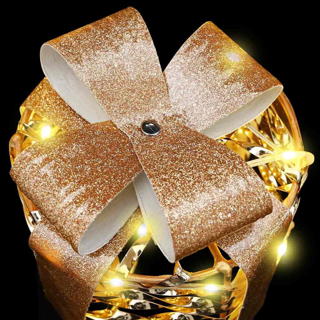 Cadeau Doos Decoratie 3 pcs Warmwit 20 x 20 x 20 cm PET is nu te koop bij PeponiXL, paradijselijk wonen!