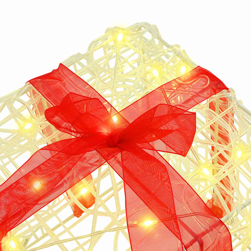 Cadeau Doos met 60 LED 3 pcs Warmwit 20 x 20 x 20 cm Acryl is nu te koop bij PeponiXL, paradijselijk wonen!