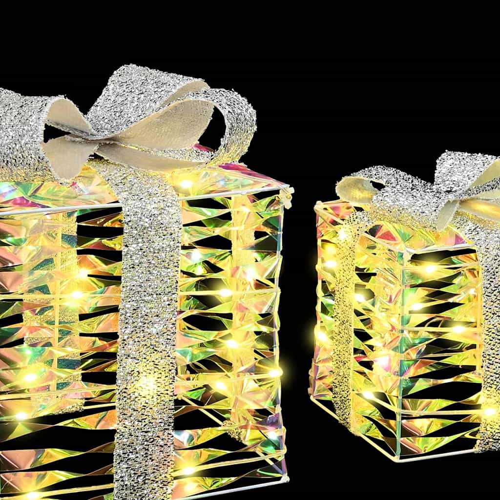 Cadeau Doos met 60 LED 3 pcs Warmwit 20 x 20 x 20 cm PET is nu te koop bij PeponiXL, paradijselijk wonen!