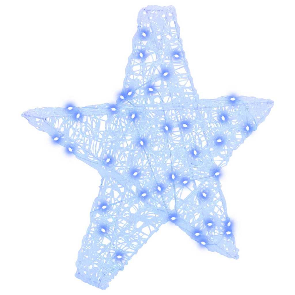 3D Ster met 50 LED Blauw 55 x 53,5 x 10 cm Acryl is nu te koop bij PeponiXL, paradijselijk wonen!