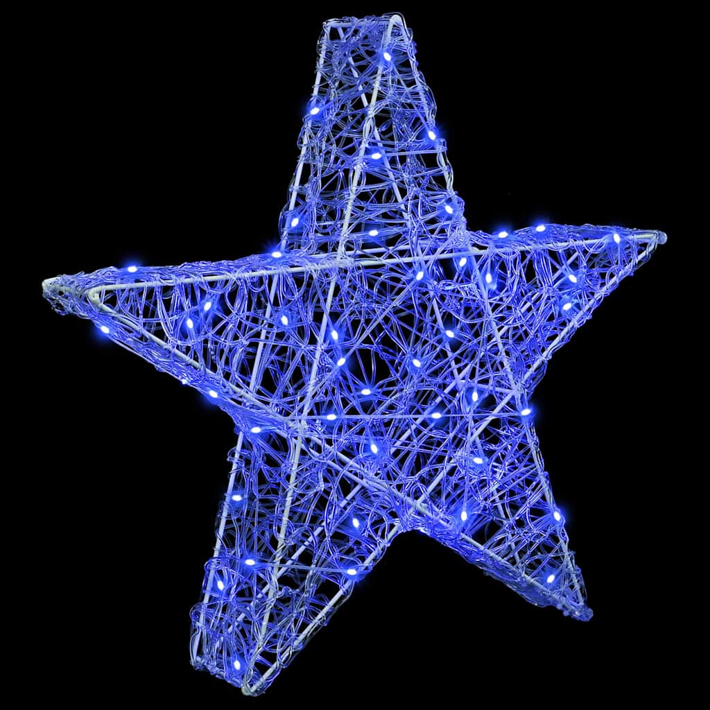 3D Ster met 50 LED Blauw 55 x 53,5 x 10 cm Acryl is nu te koop bij PeponiXL, paradijselijk wonen!