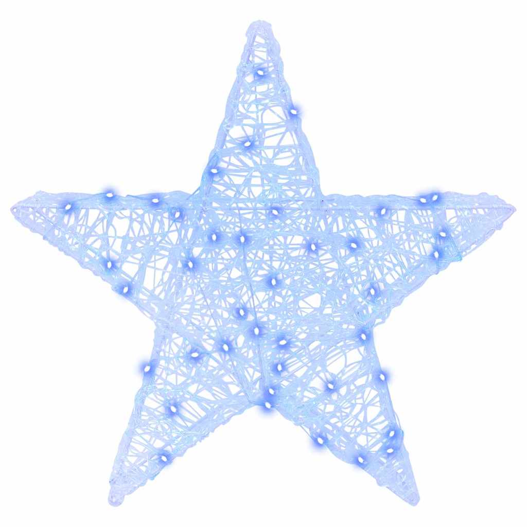 3D Ster met 50 LED Blauw 55 x 53,5 x 10 cm Acryl is nu te koop bij PeponiXL, paradijselijk wonen!