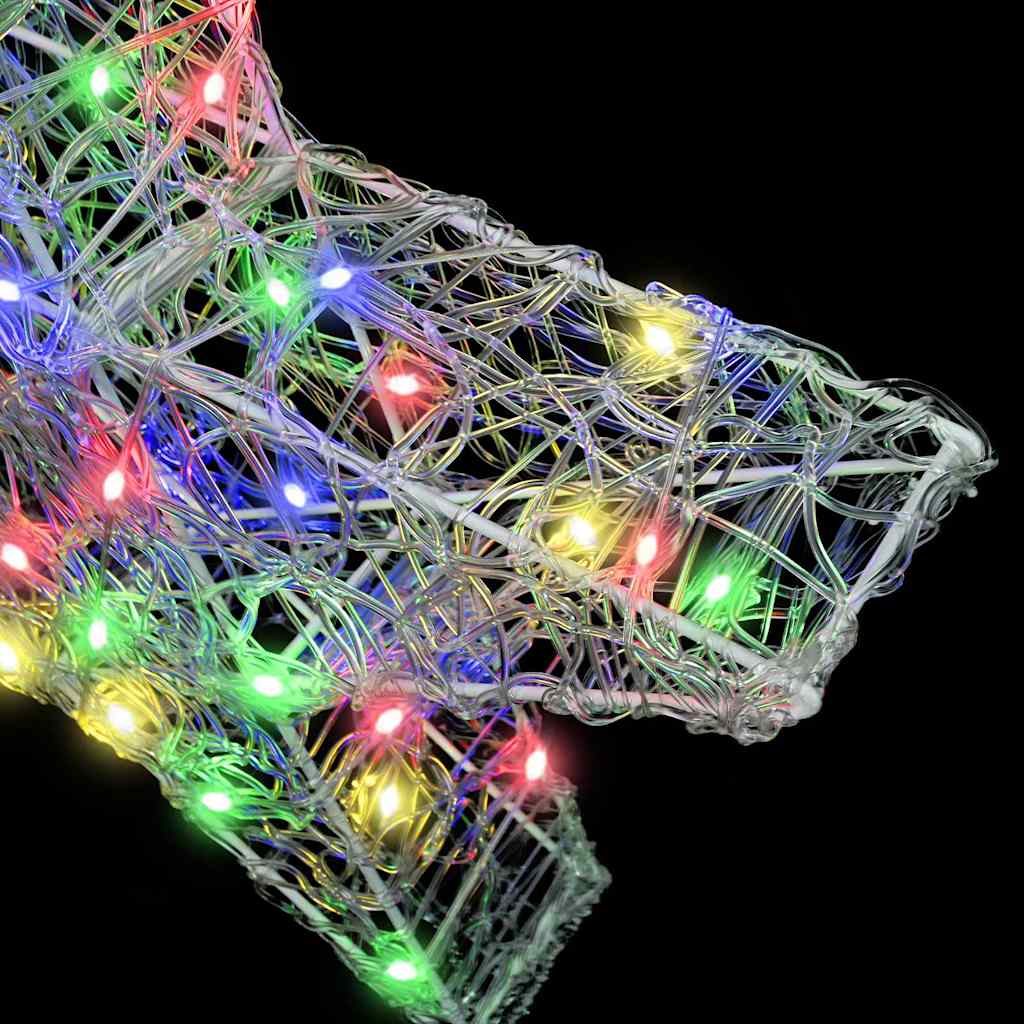 3D Ster met 50 LED Multikleur 55 x 53,5 x 10 cm Acryl is nu te koop bij PeponiXL, paradijselijk wonen!