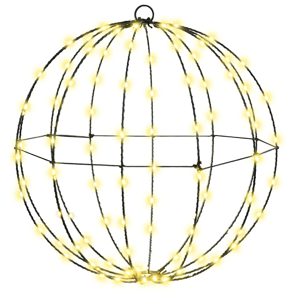 Bal met 192 LED 2 pcs Warmwit 40 x 40 x 43,5 cm Metaal