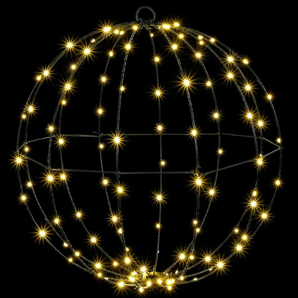Bal met 192 LED 2 pcs Warmwit 40 x 40 x 43,5 cm Metaal