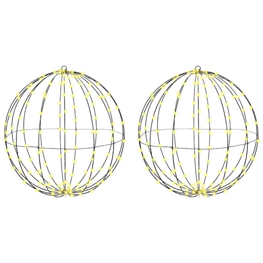 Bal met 384 LED 2 pcs Warmwit 60 cm Metaal is nu te koop bij PeponiXL, paradijselijk wonen!