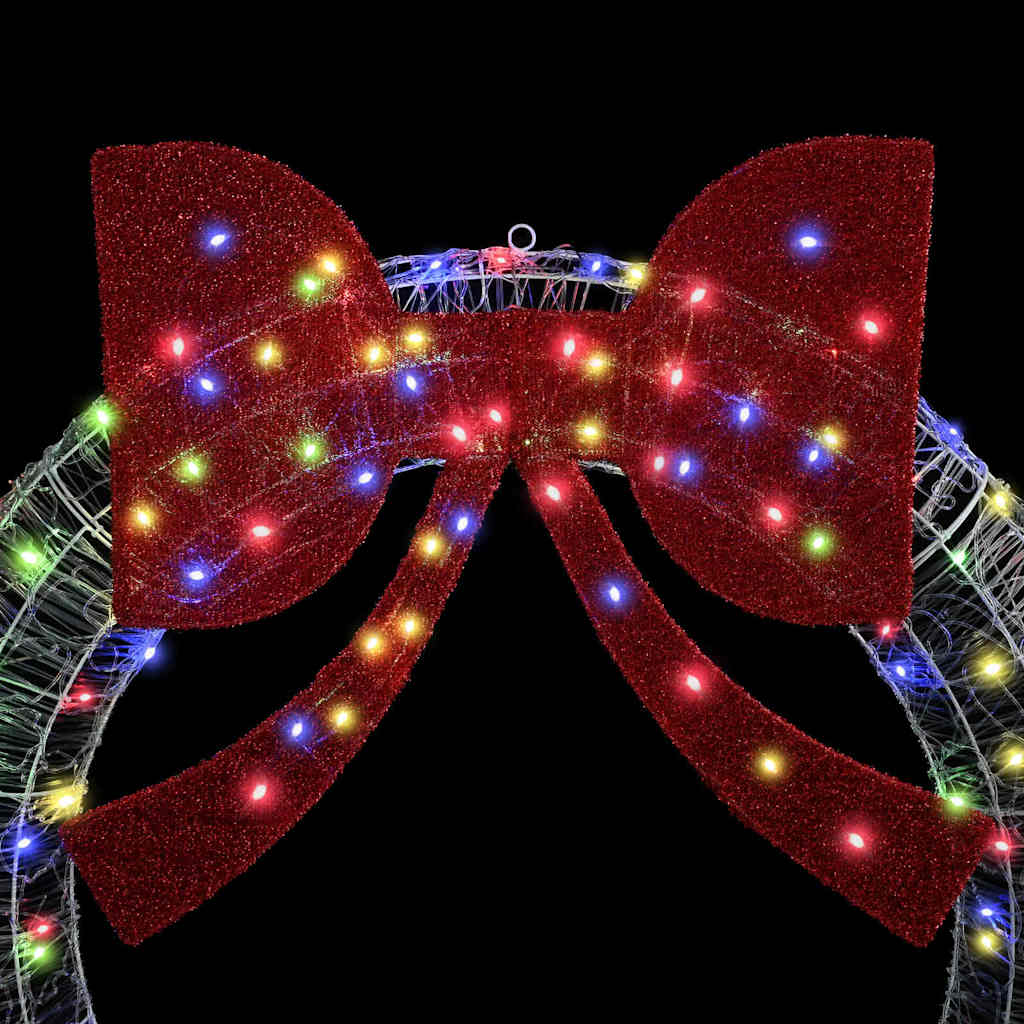 Krans met 60 LED Multikleur 76 x 76 x 8,5 cm Acryl is nu te koop bij PeponiXL, paradijselijk wonen!