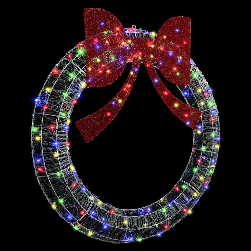 Krans met 150 LED Multikleur 120 cm Acryl is nu te koop bij PeponiXL, paradijselijk wonen!