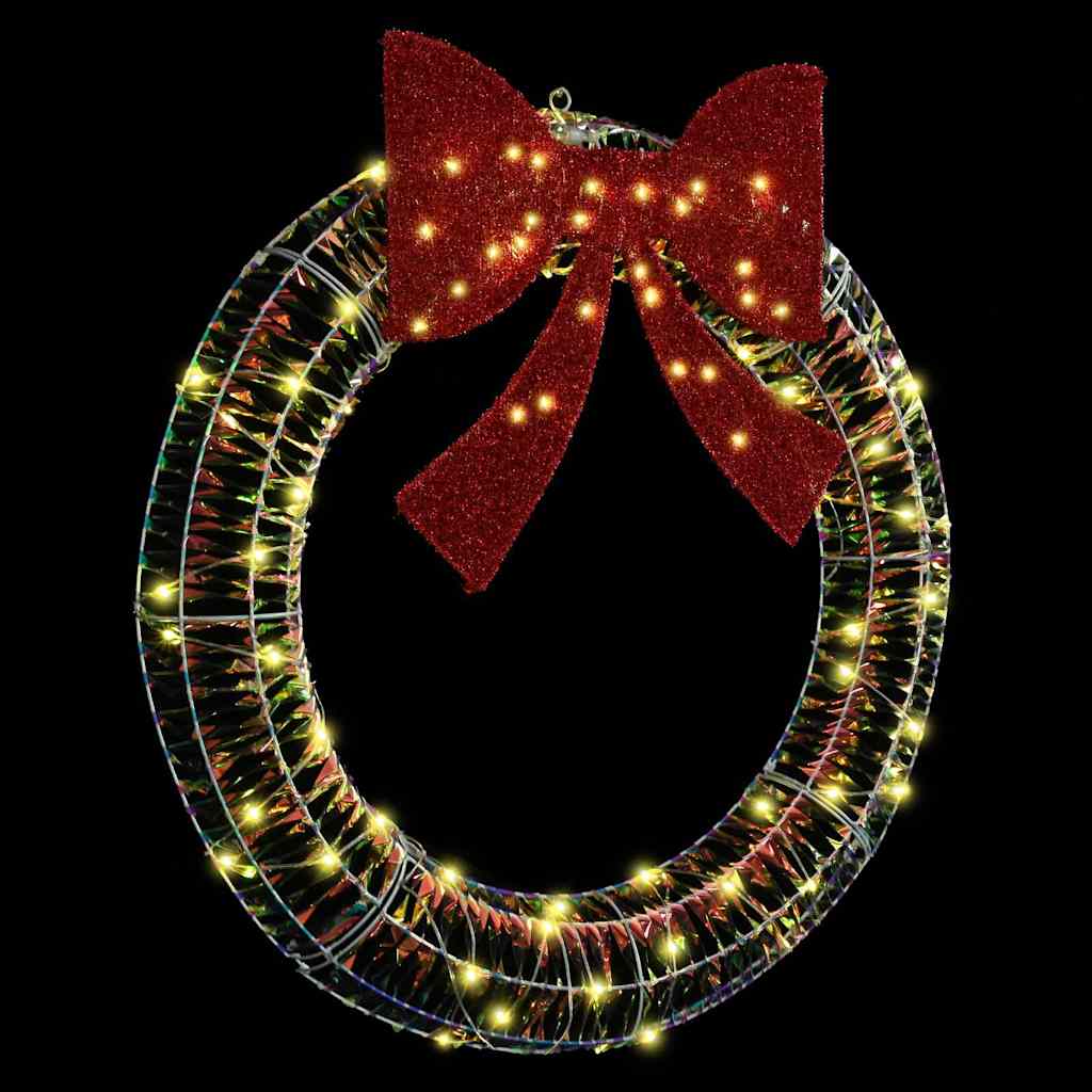 Krans met 80 LED Warmwit 91 x 91 x 9 cm PET
