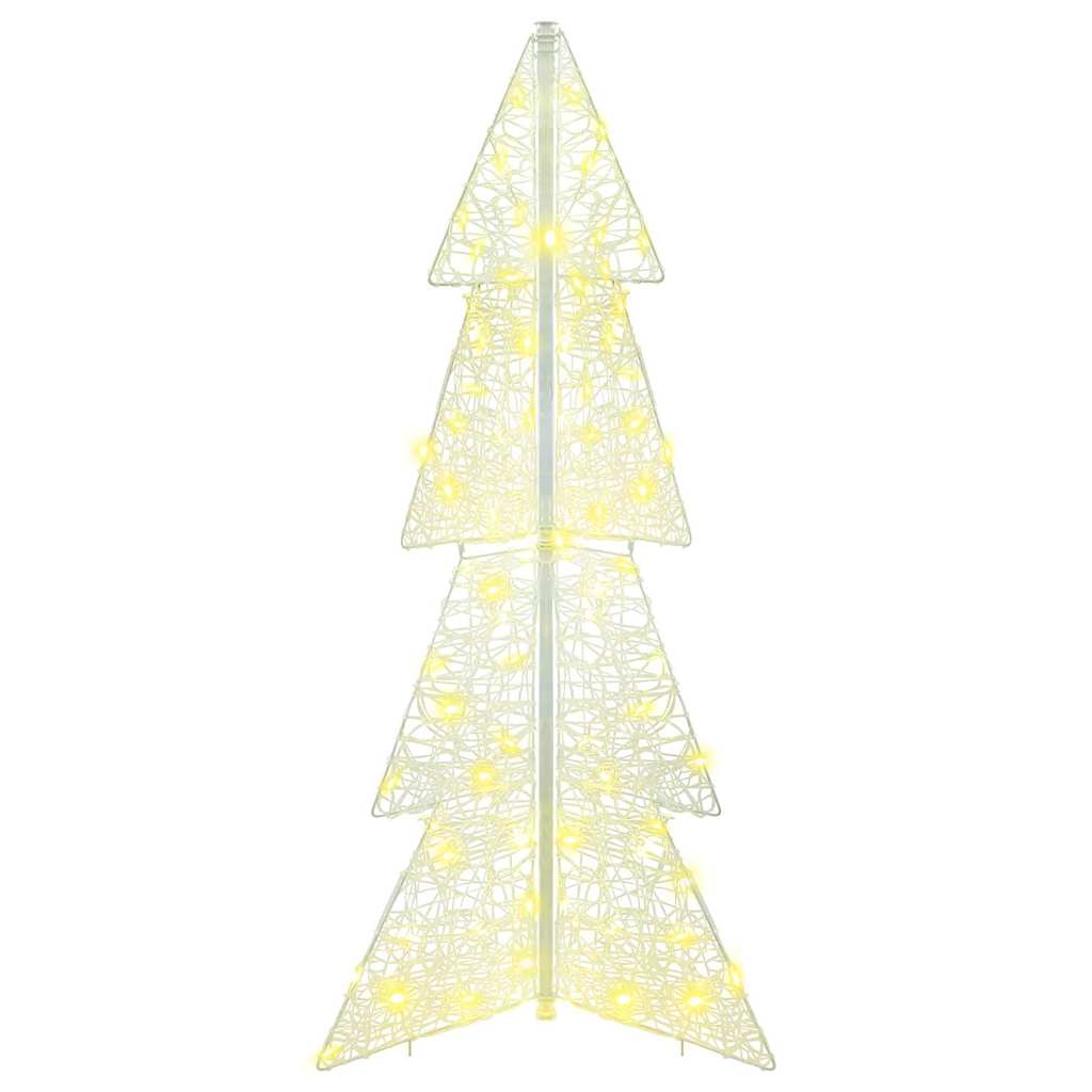 Kerstboom met 100 LED Warmwit 120 cm Acryl is nu te koop bij PeponiXL, paradijselijk wonen!