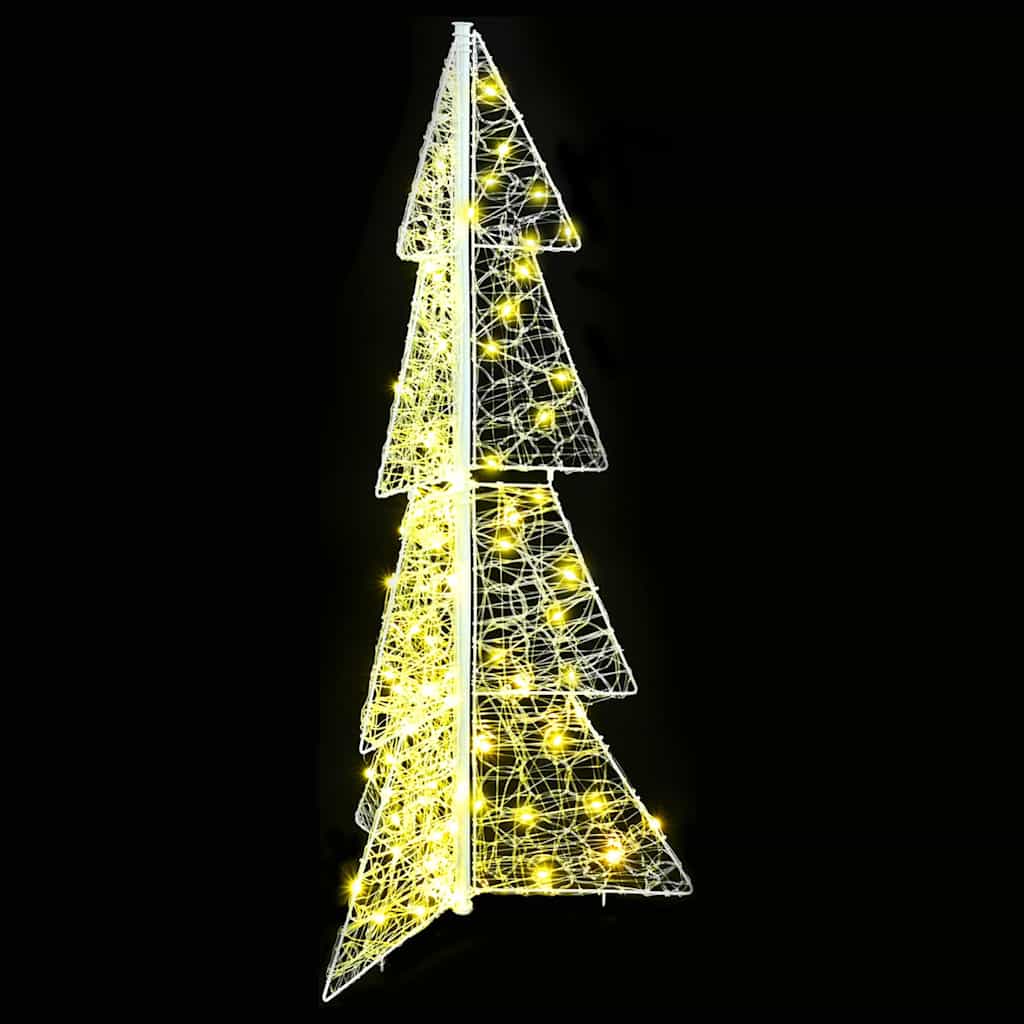 Kerstboom met 100 LED Warmwit 120 cm Acryl is nu te koop bij PeponiXL, paradijselijk wonen!