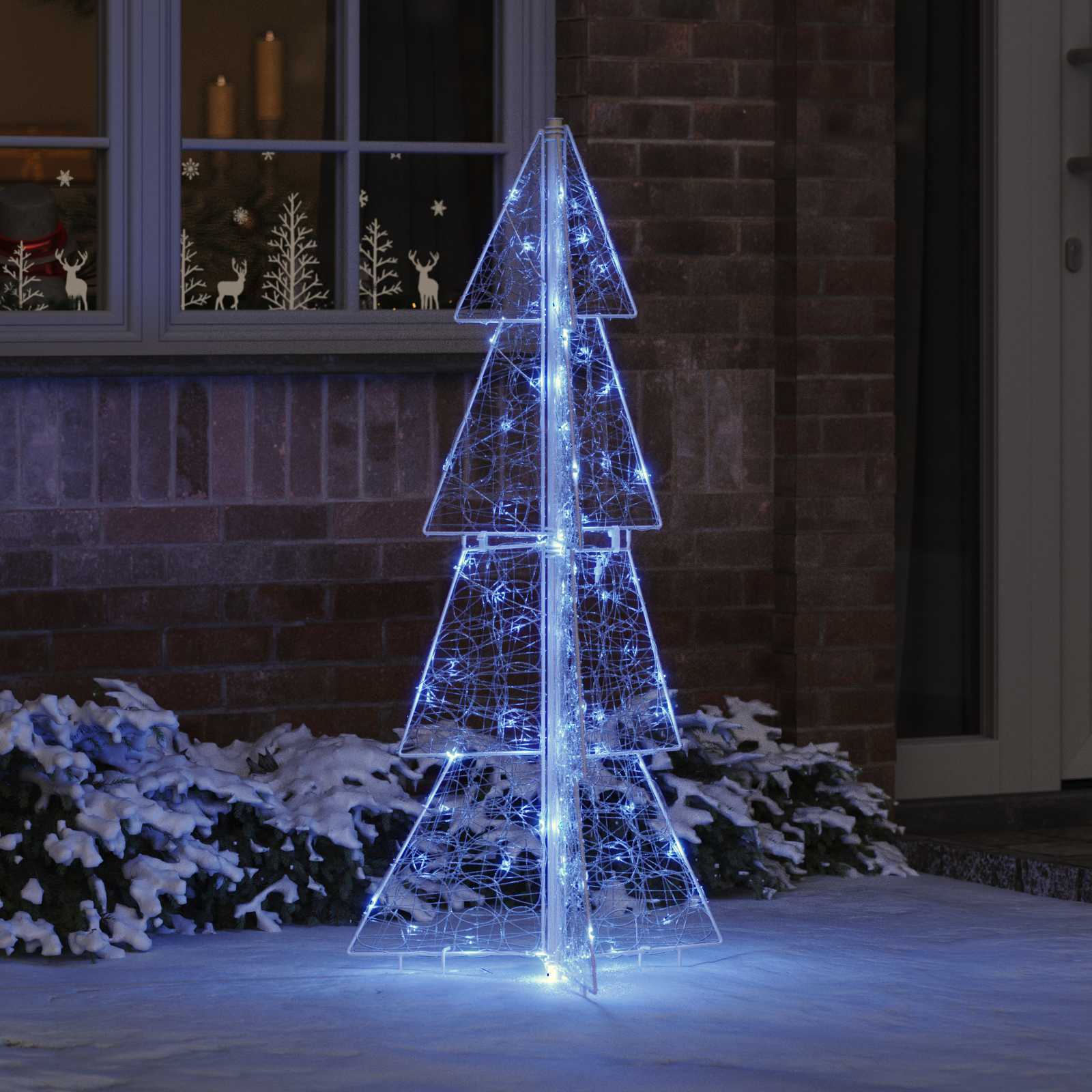 Kerstboom met 100 LED Blauw 120 cm Acryl is nu te koop bij PeponiXL, paradijselijk wonen!