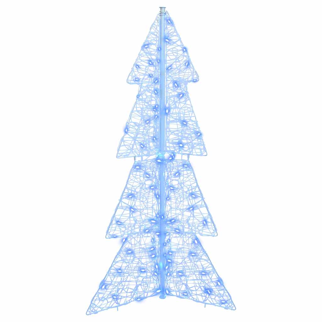Kerstboom met 100 LED Blauw 120 cm Acryl is nu te koop bij PeponiXL, paradijselijk wonen!