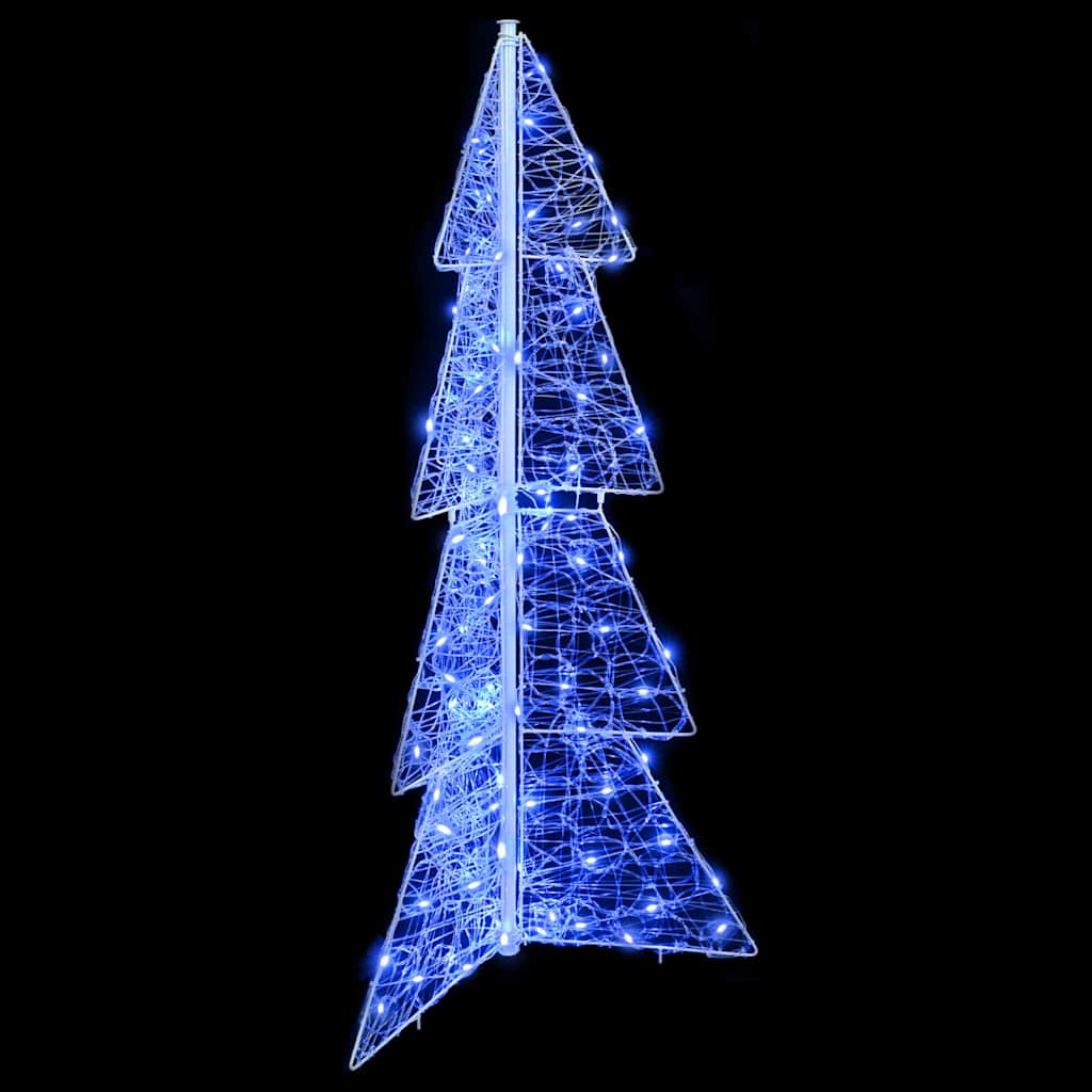 Kerstboom met 100 LED Blauw 120 cm Acryl is nu te koop bij PeponiXL, paradijselijk wonen!