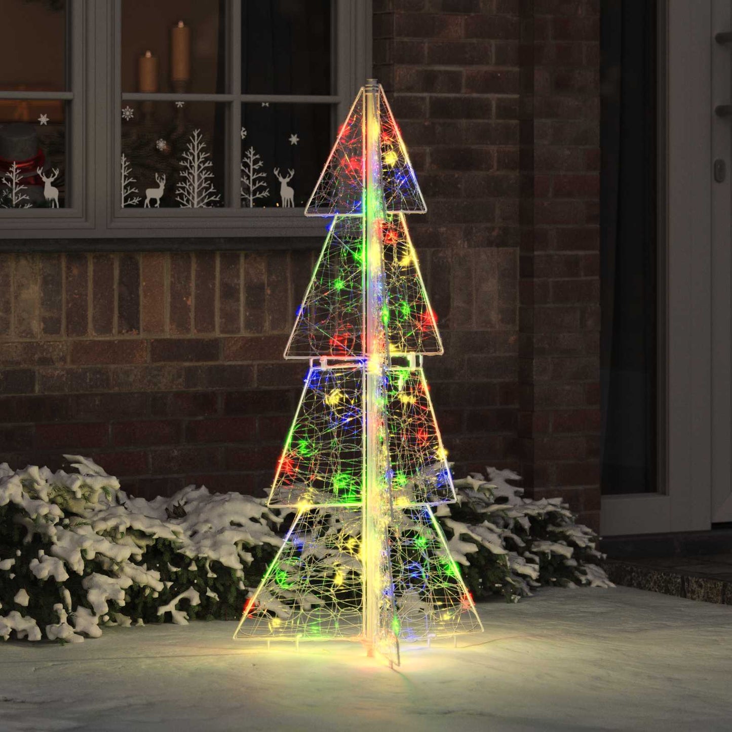 Kerstboom met 100 LED Multikleur 120 cm Acryl is nu te koop bij PeponiXL, paradijselijk wonen!