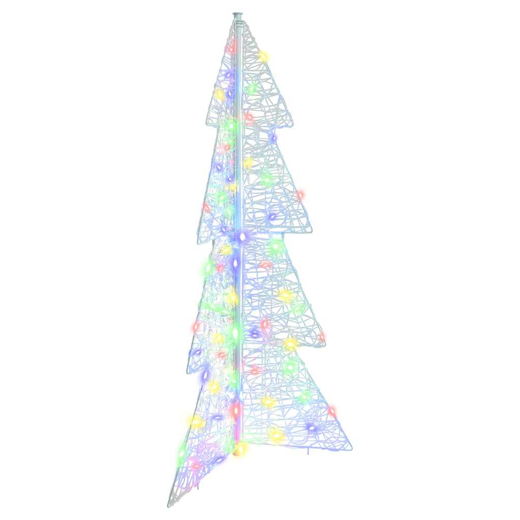 Kerstboom met 100 LED Multikleur 120 cm Acryl is nu te koop bij PeponiXL, paradijselijk wonen!