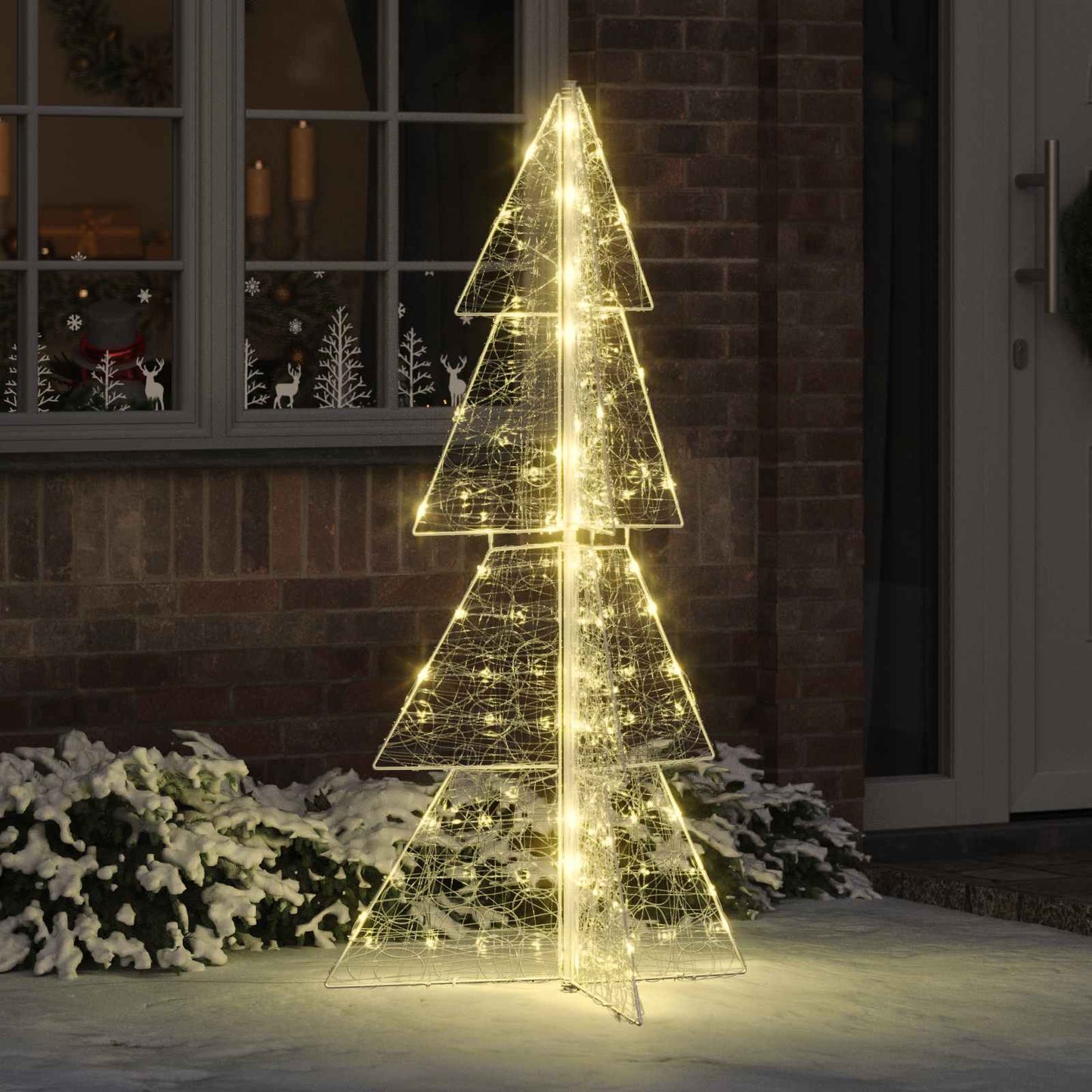 Kerstboom met 160 LED Warmwit 150 cm Acryl is nu te koop bij PeponiXL, paradijselijk wonen!