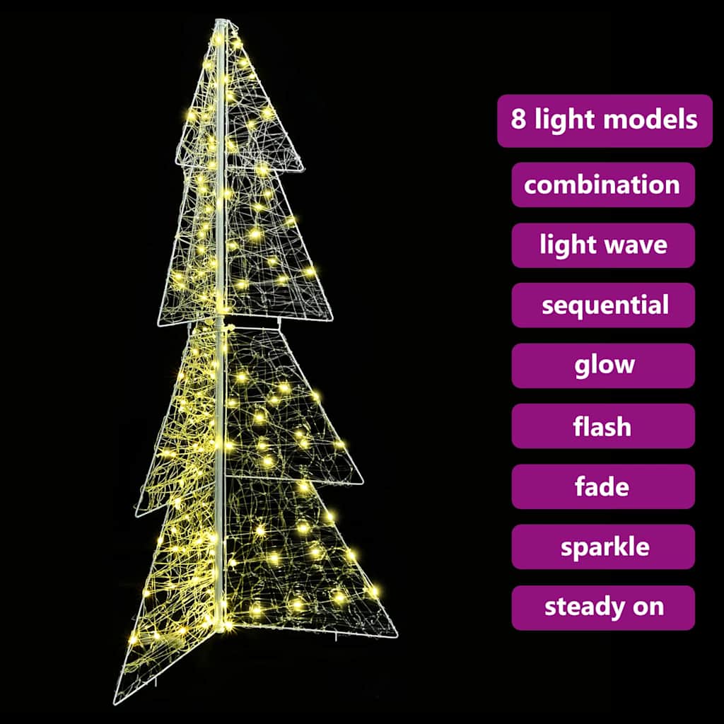 Kerstboom met 160 LED Warmwit 150 cm Acryl is nu te koop bij PeponiXL, paradijselijk wonen!