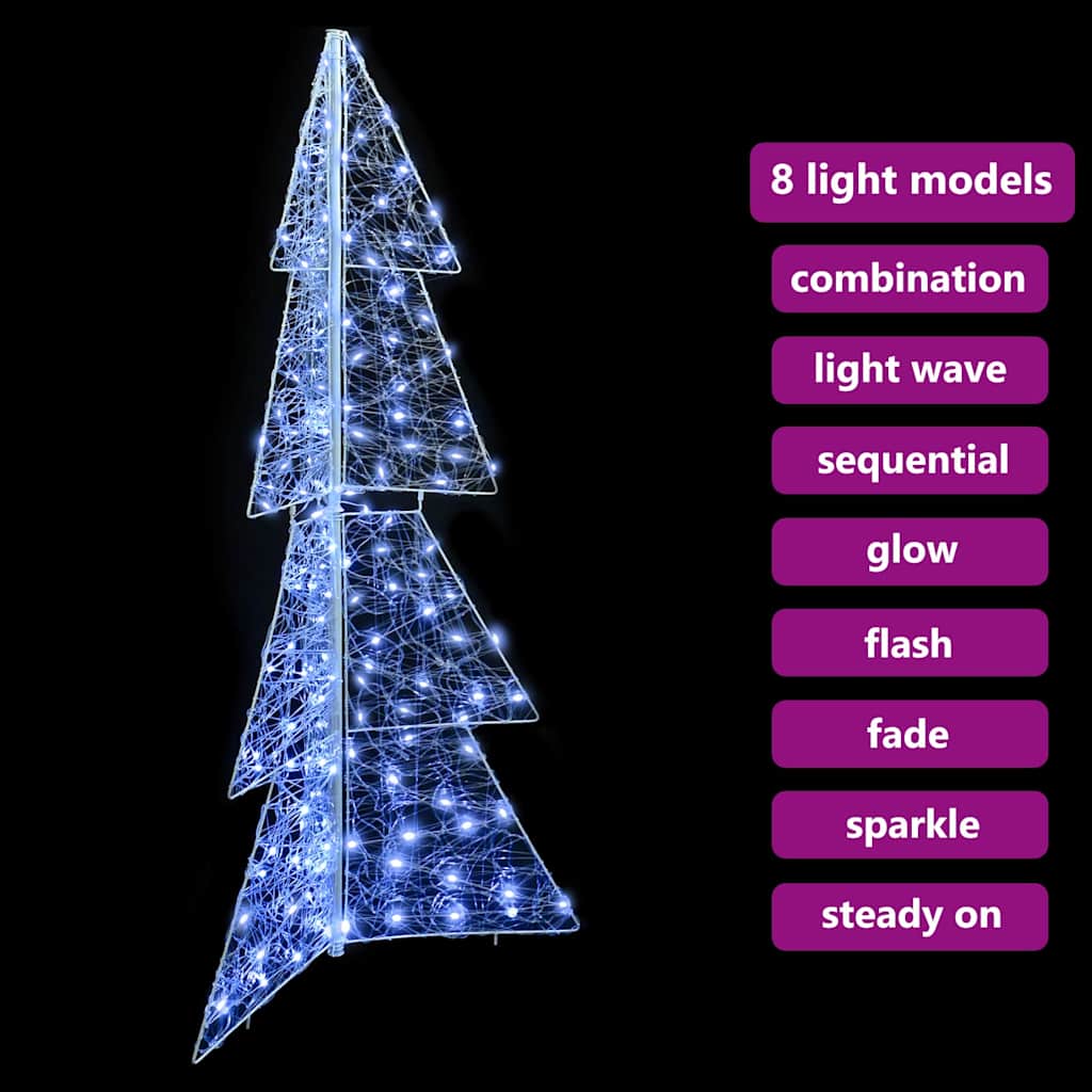 Kerstboom met 160 LED Koud Wit 150 cm Acryl is nu te koop bij PeponiXL, paradijselijk wonen!