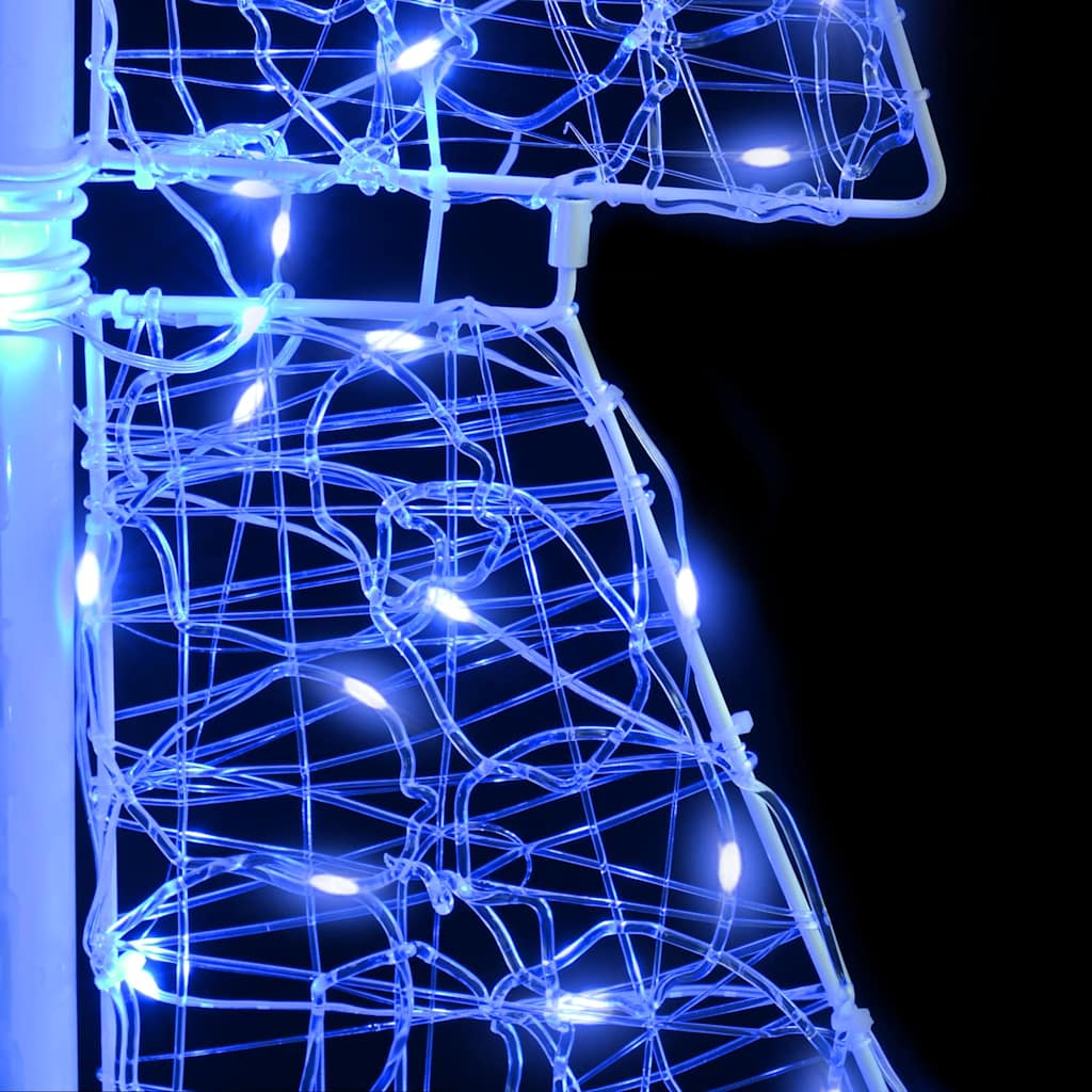 Kerstboom met 160 LED Blauw 150 cm Acryl is nu te koop bij PeponiXL, paradijselijk wonen!