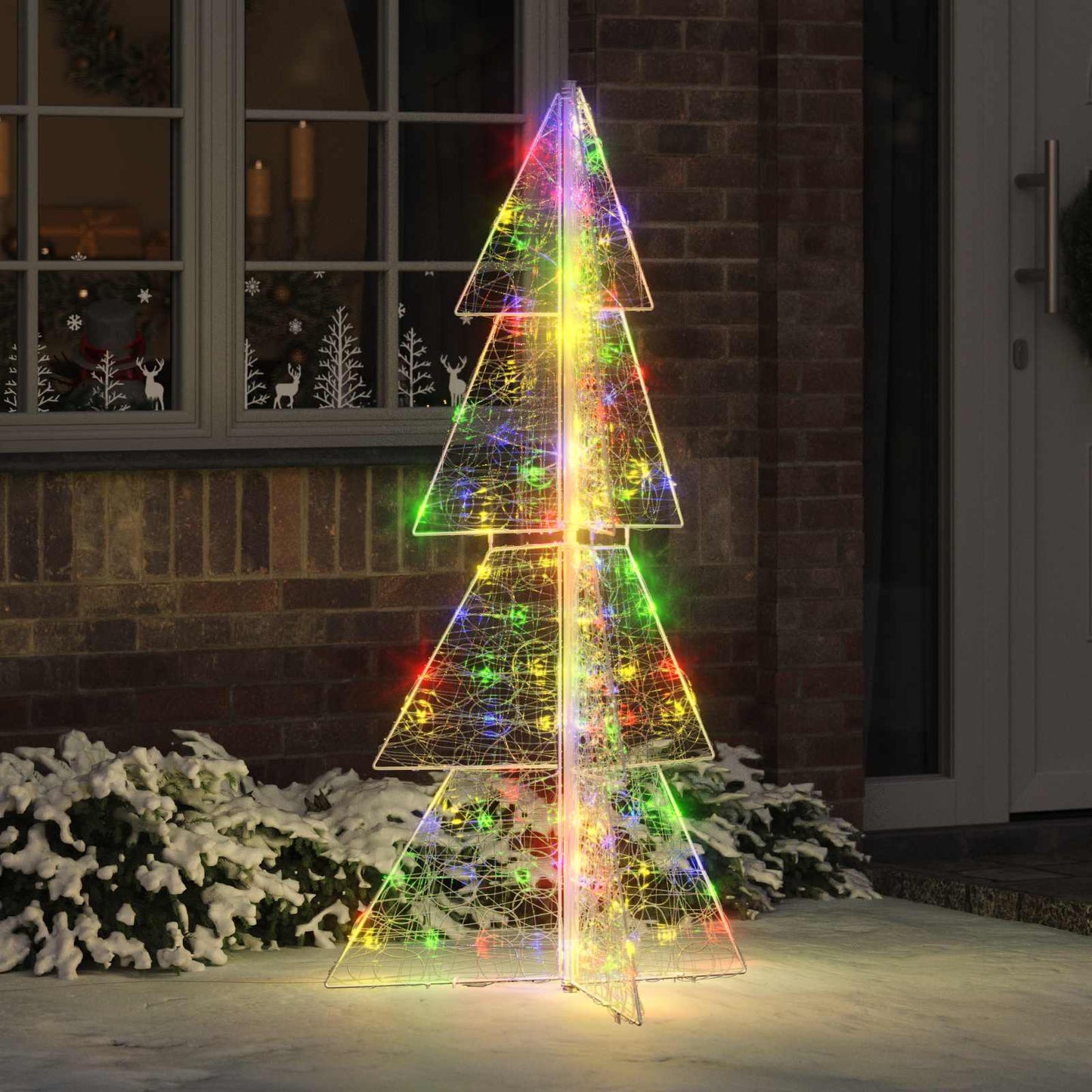 Kerstboom met 160 LED Multikleur 150 cm Acryl is nu te koop bij PeponiXL, paradijselijk wonen!