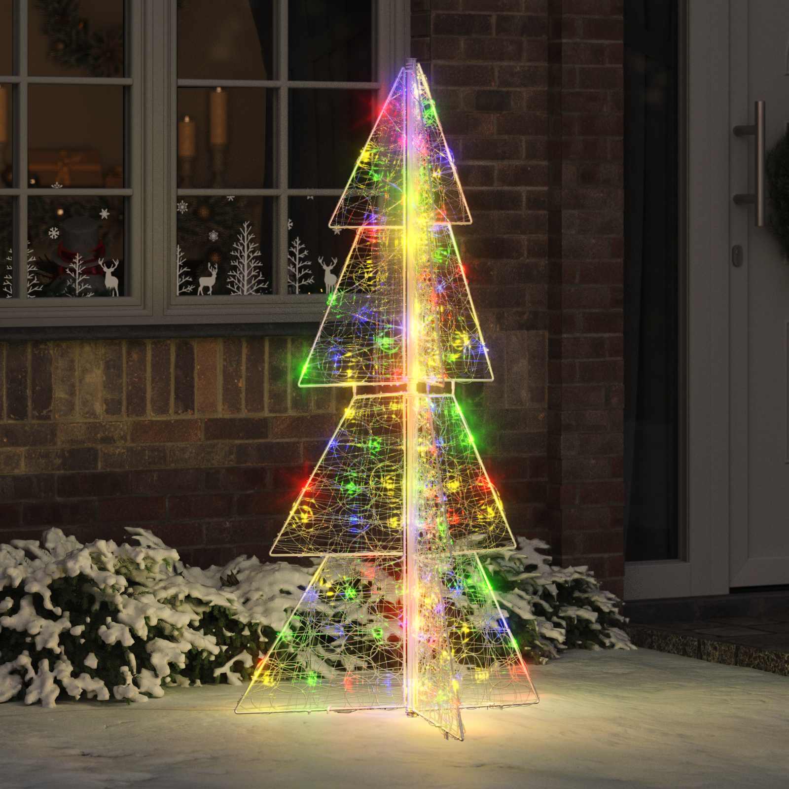 Kerstboom met 160 LED Multikleur 150 cm Acryl is nu te koop bij PeponiXL, paradijselijk wonen!