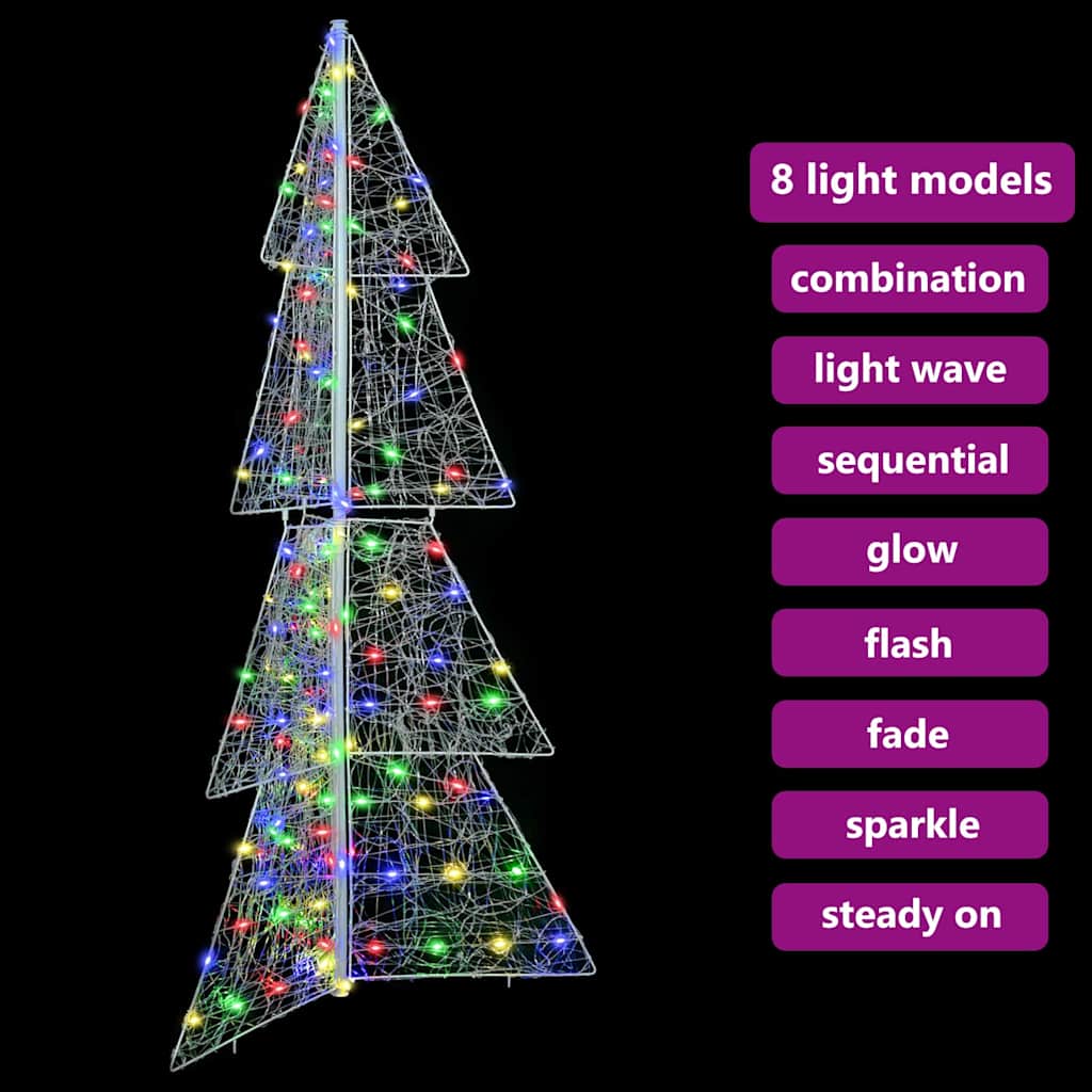 Kerstboom met 160 LED Multikleur 150 cm Acryl is nu te koop bij PeponiXL, paradijselijk wonen!