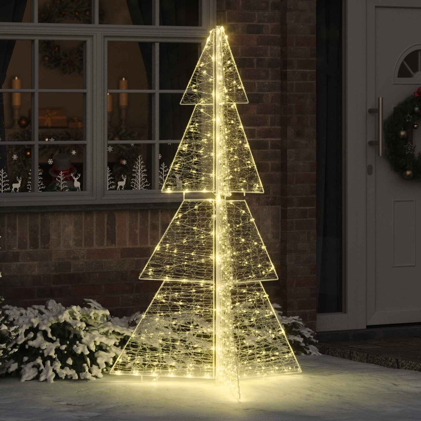 Kerstboom met 240 LED Warmwit 180 cm Acryl is nu te koop bij PeponiXL, paradijselijk wonen!