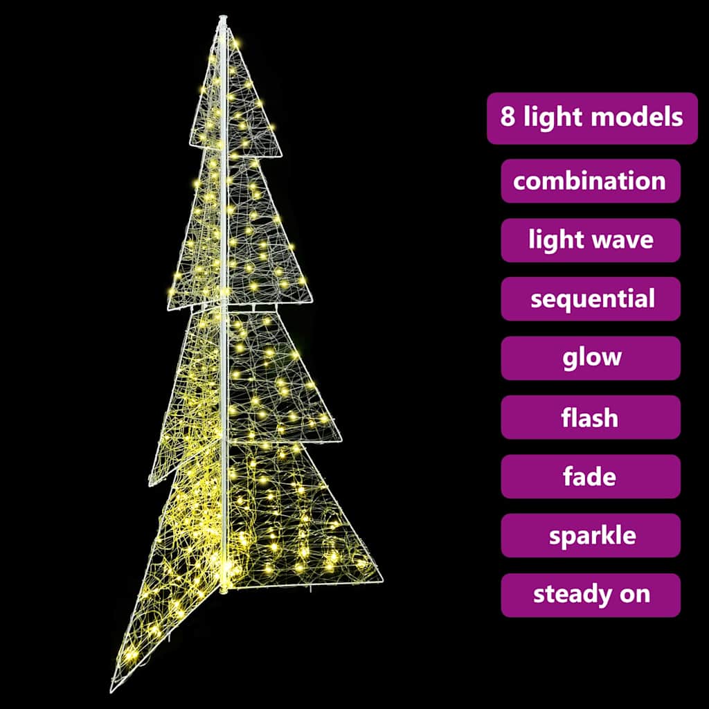 Kerstboom met 240 LED Warmwit 180 cm Acryl is nu te koop bij PeponiXL, paradijselijk wonen!