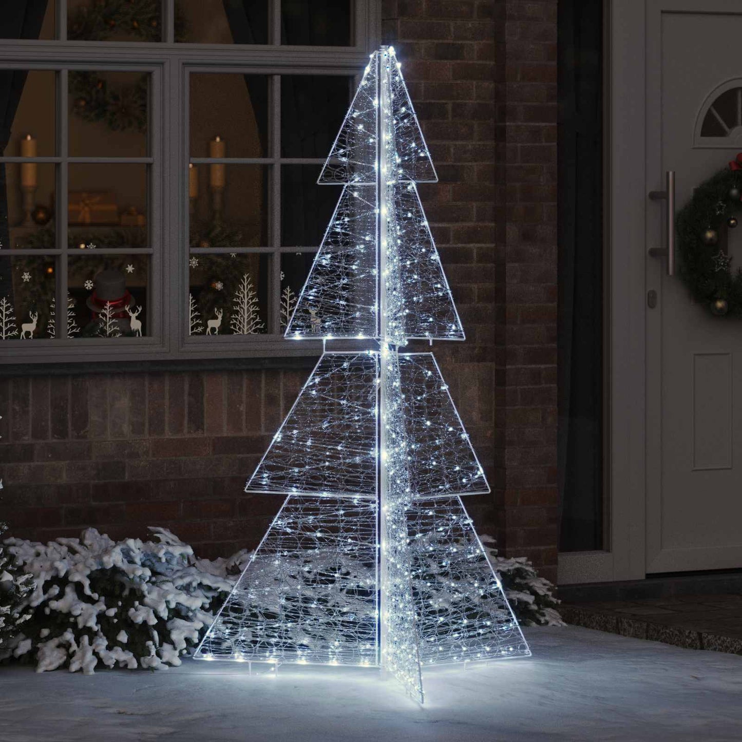 Kerstboom met 240 LED Koud Wit 180 cm Acryl is nu te koop bij PeponiXL, paradijselijk wonen!