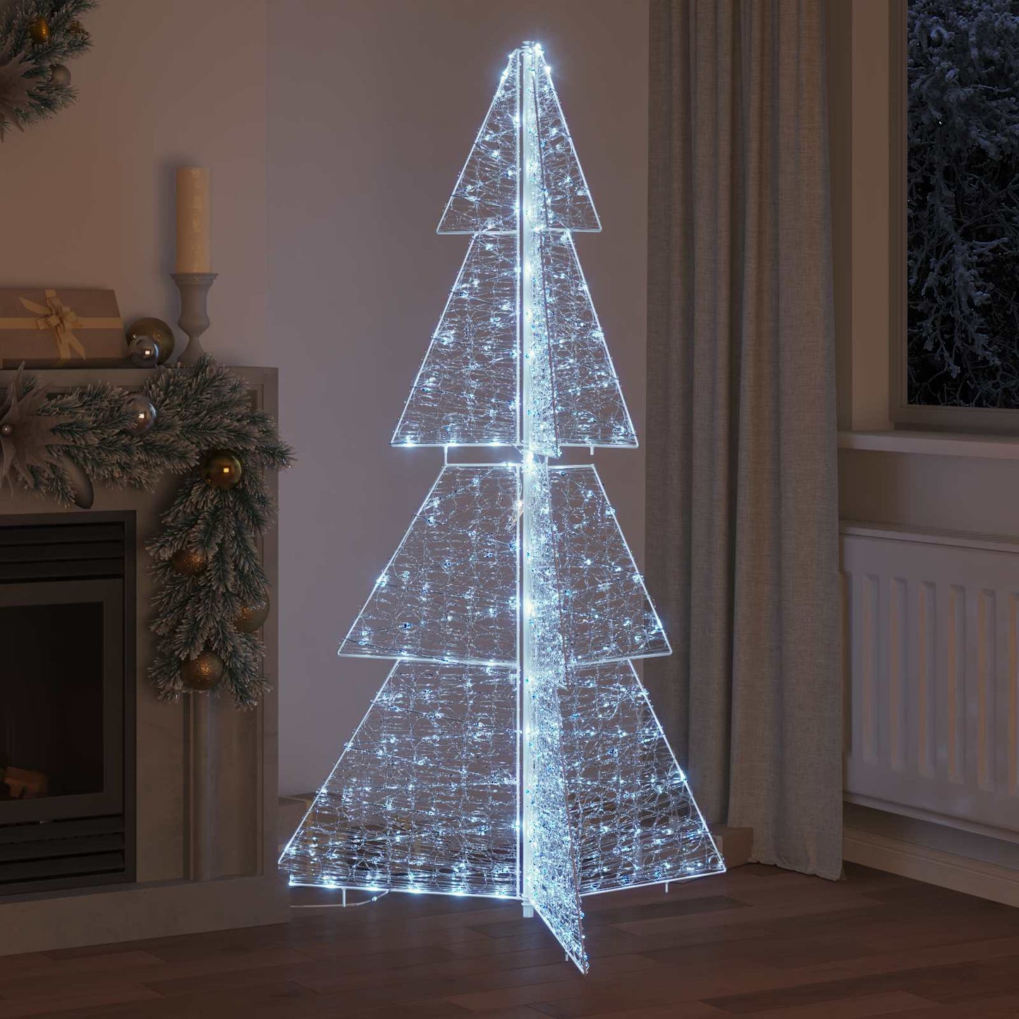 Kerstboom met 240 LED Koud Wit 180 cm Acryl is nu te koop bij PeponiXL, paradijselijk wonen!