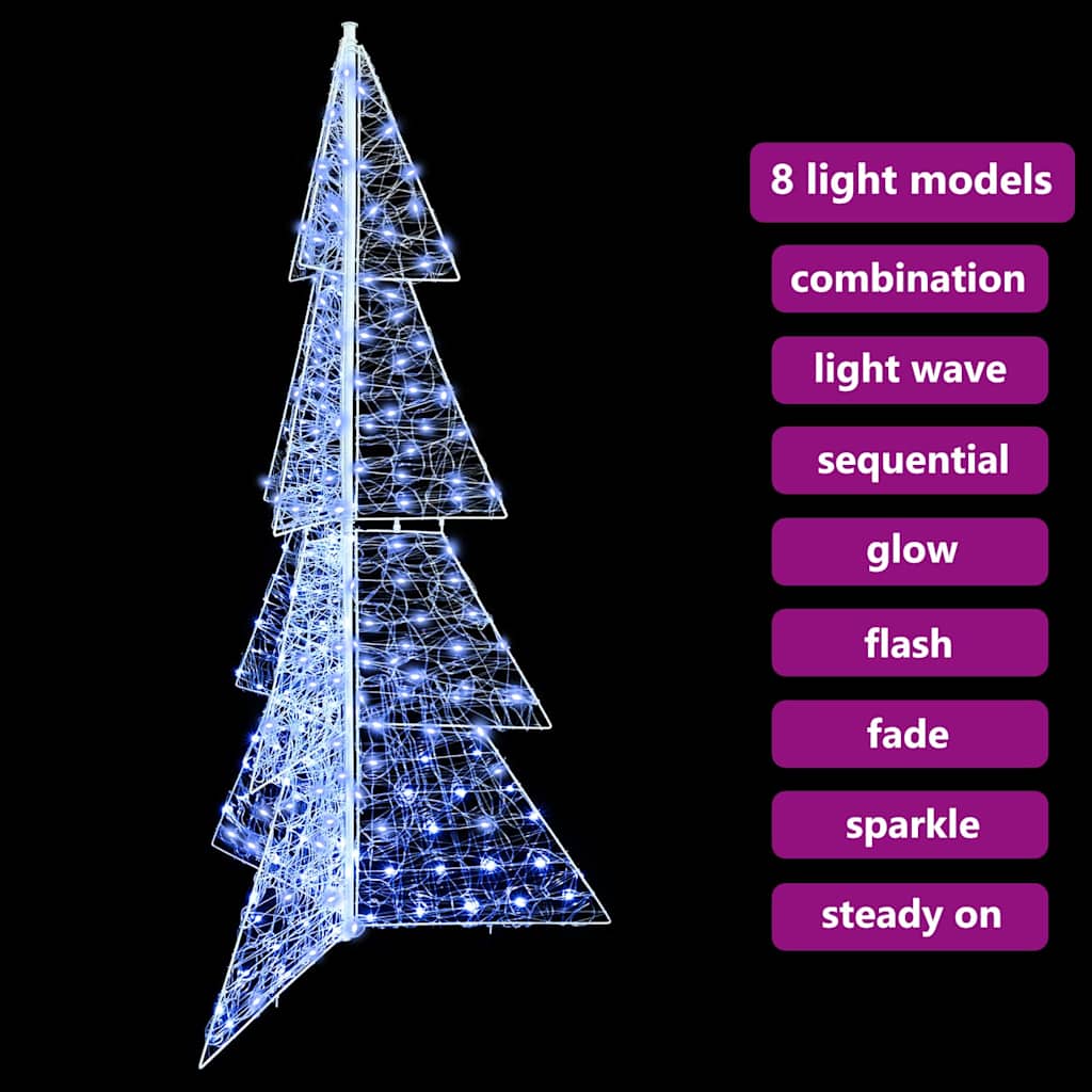 Kerstboom met 240 LED Koud Wit 180 cm Acryl is nu te koop bij PeponiXL, paradijselijk wonen!