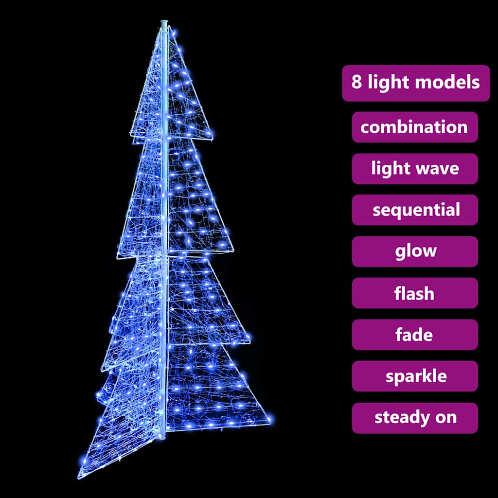 Kerstboom met 240 LED Blauw 180 cm Acryl is nu te koop bij PeponiXL, paradijselijk wonen!