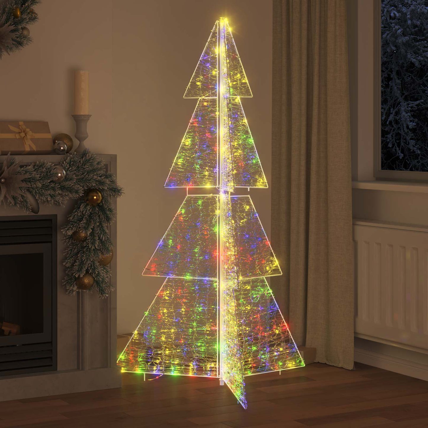 Kerstboom met 240 LED Multikleur 180 cm Acryl is nu te koop bij PeponiXL, paradijselijk wonen!