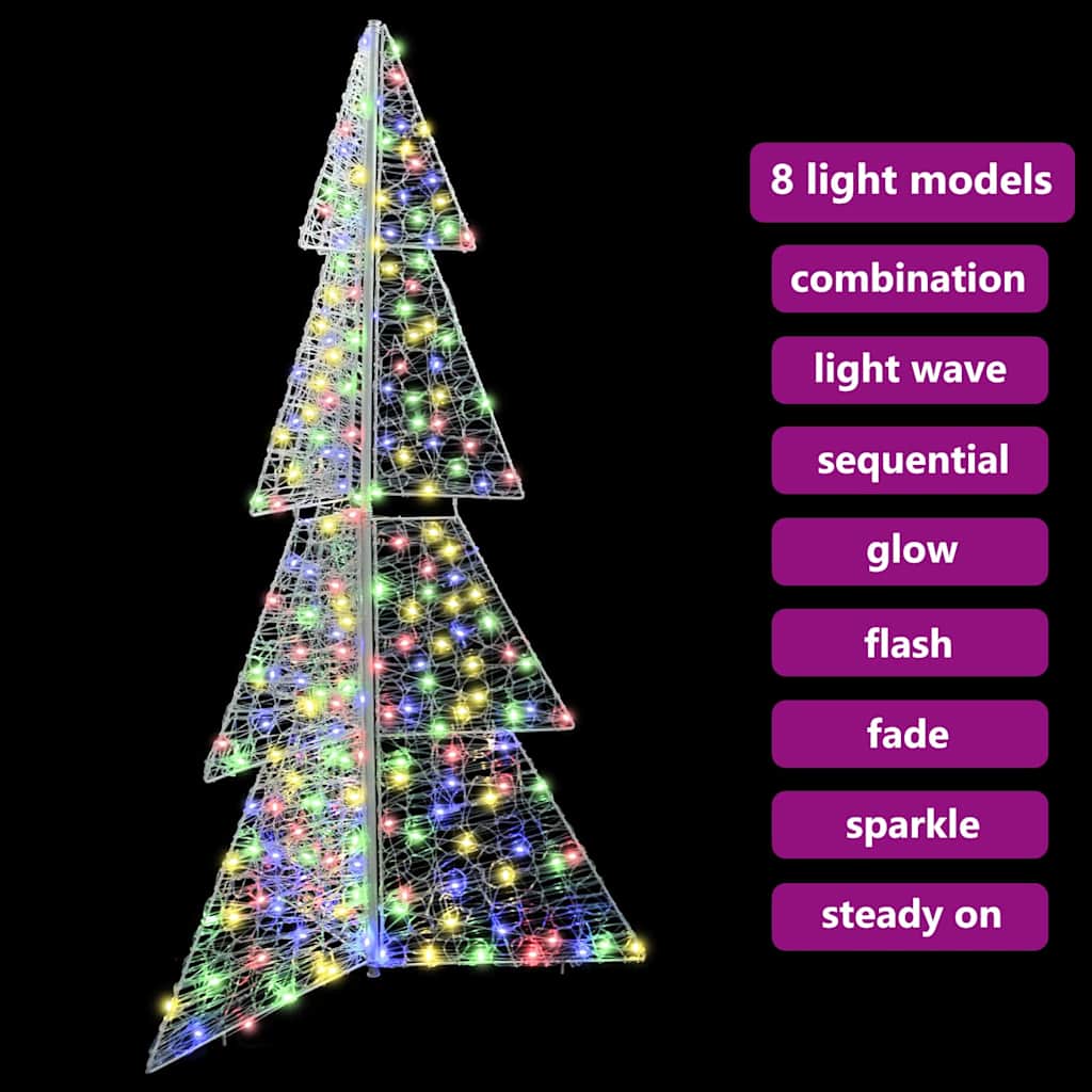 Kerstboom met 240 LED Multikleur 180 cm Acryl is nu te koop bij PeponiXL, paradijselijk wonen!