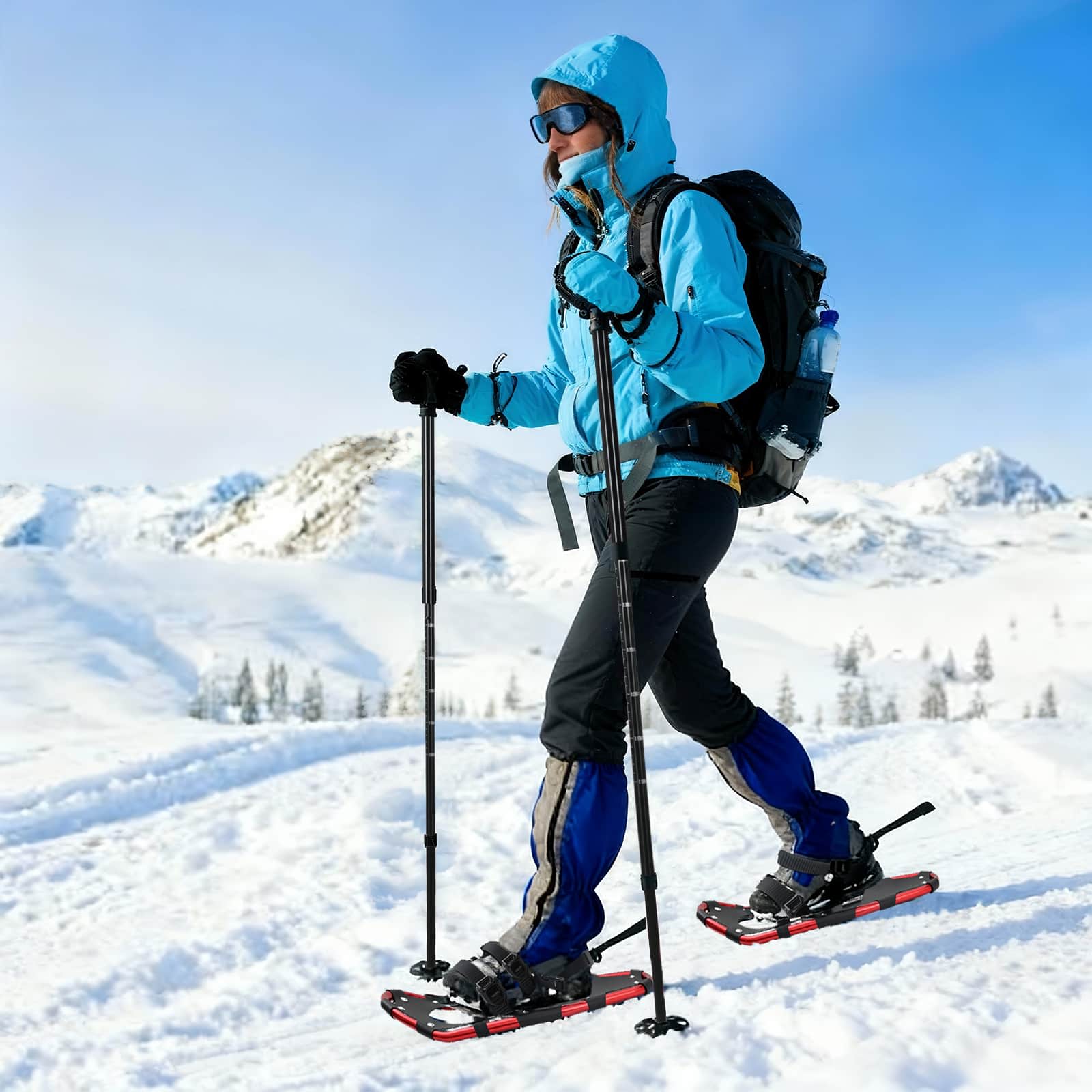 3 in 1 Sneeuwschoenen Rood en Zwart 53,5 x 21 cm is nu te koop bij PeponiXL, paradijselijk wonen!