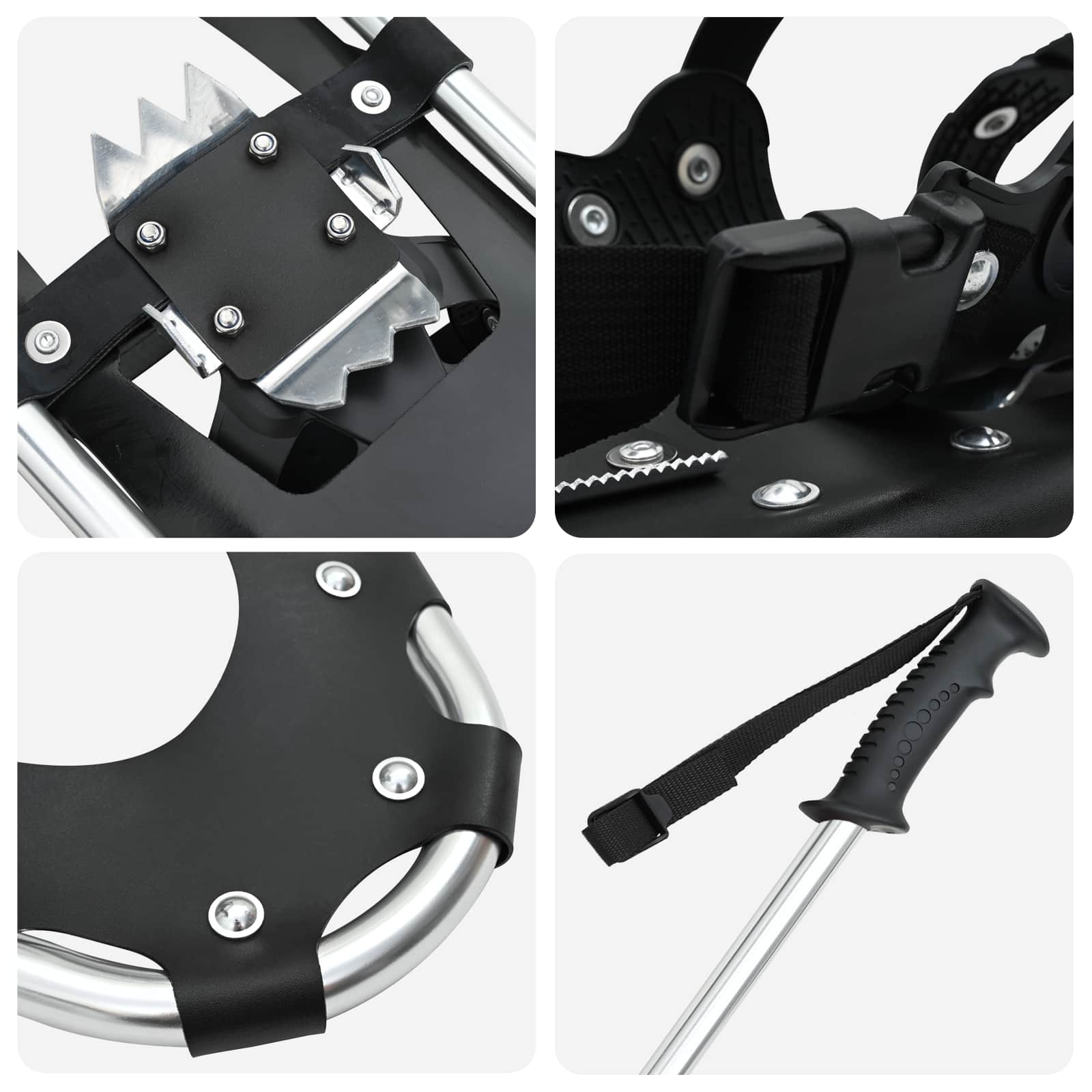 3 in 1 sneeuwschoenen met wandelschoenen Zilver en Zwart is nu te koop bij PeponiXL, paradijselijk wonen!
